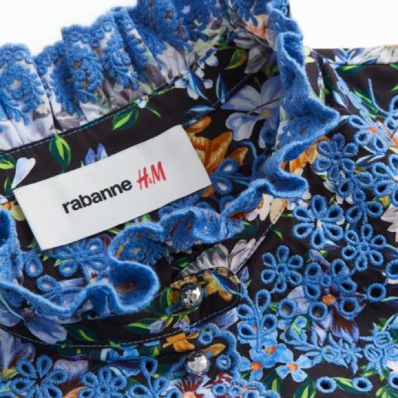 RABANNE H&M Patterned Poplin Top - Picture 3 of 7